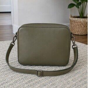 Cognac Zip Crossbody Bag
